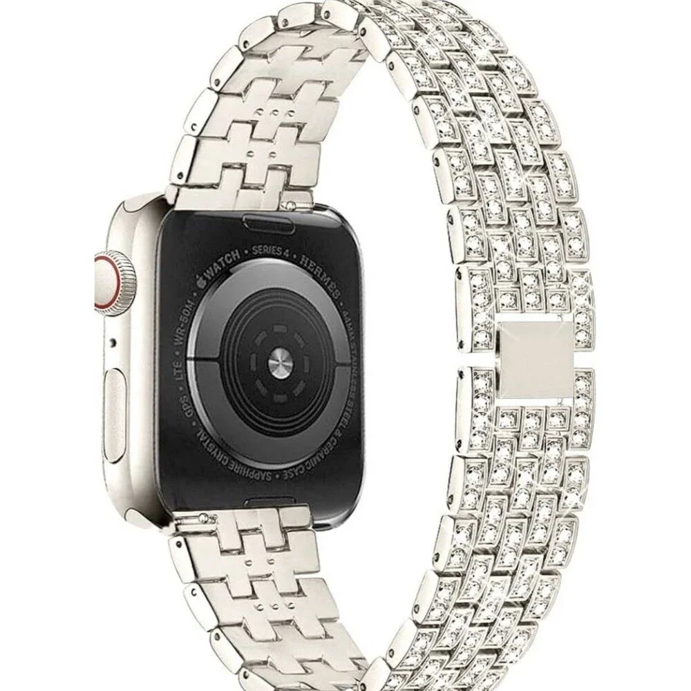 Bing Bands Compatible with Apple Watch 42mm Series 10/41mm/40mm/38mm Silver
